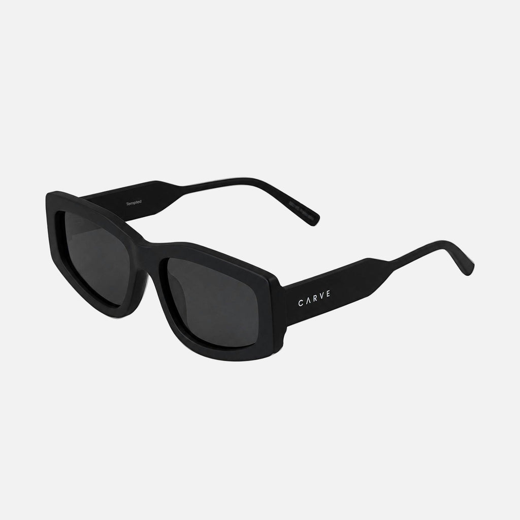 Tempted - Matte Black Frame Grey Polarized Lens