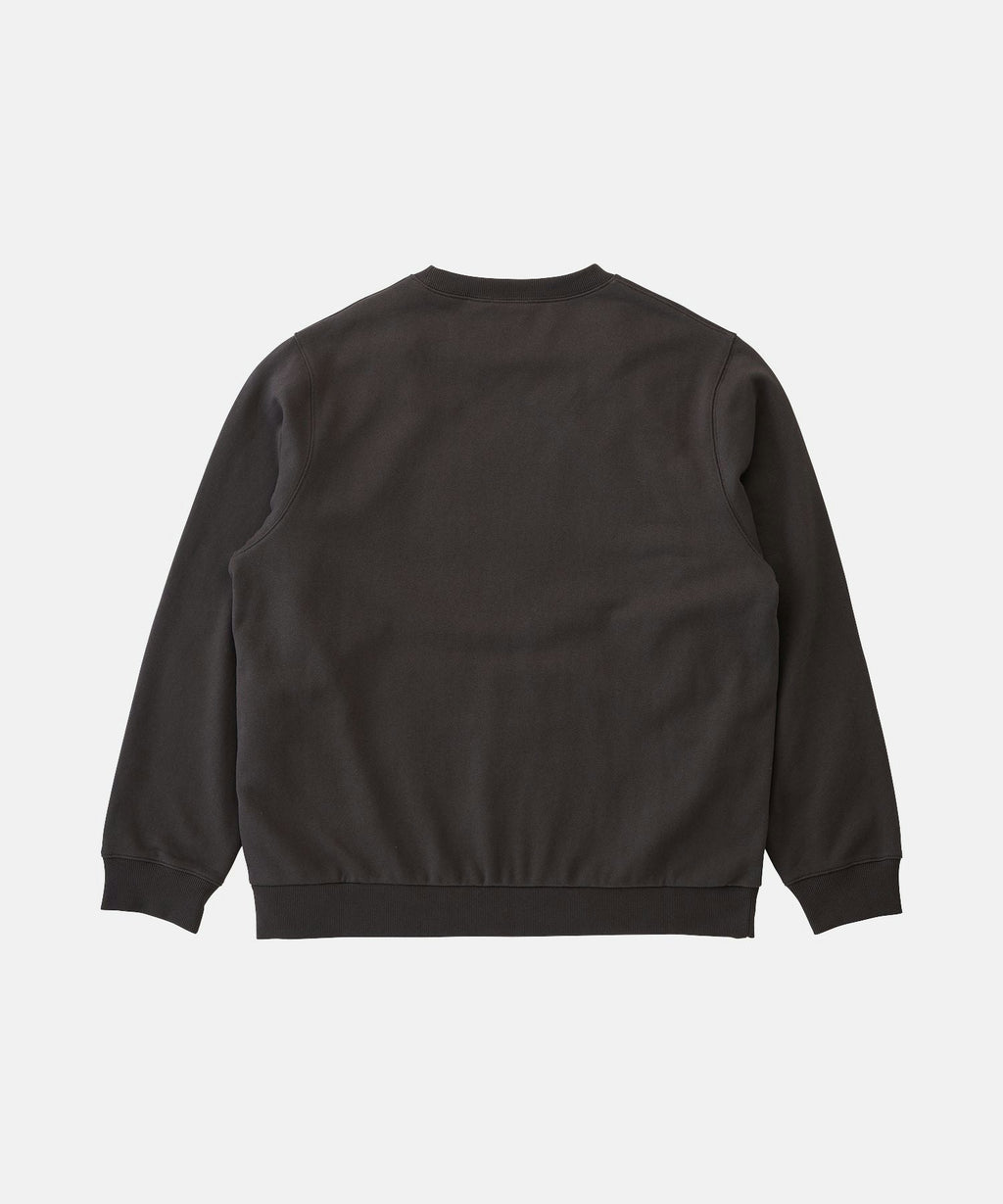 Gramicci One Point Crew Sweatshirt in Deep Brown