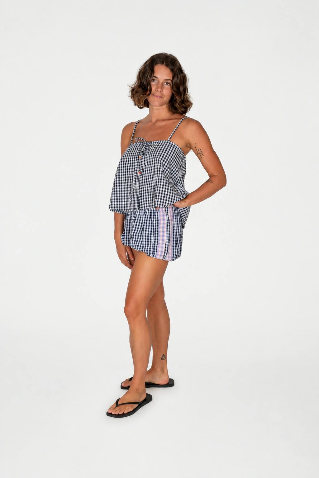 Aura Bloomers in Black Gingham