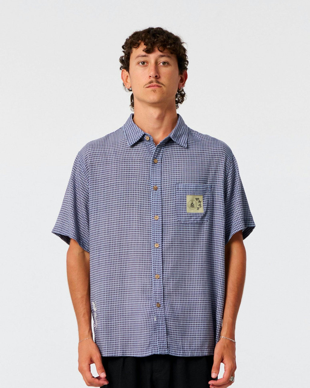 Wingnut Short Sleeve Shirt - Worker Blue