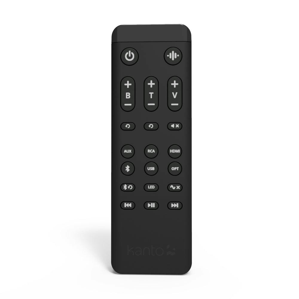 Kanto REN 200W Powered Bookshelf Speakers with HDMI ARC, USB-C, and Bluetooth 5.3 - Matte Black, Pair