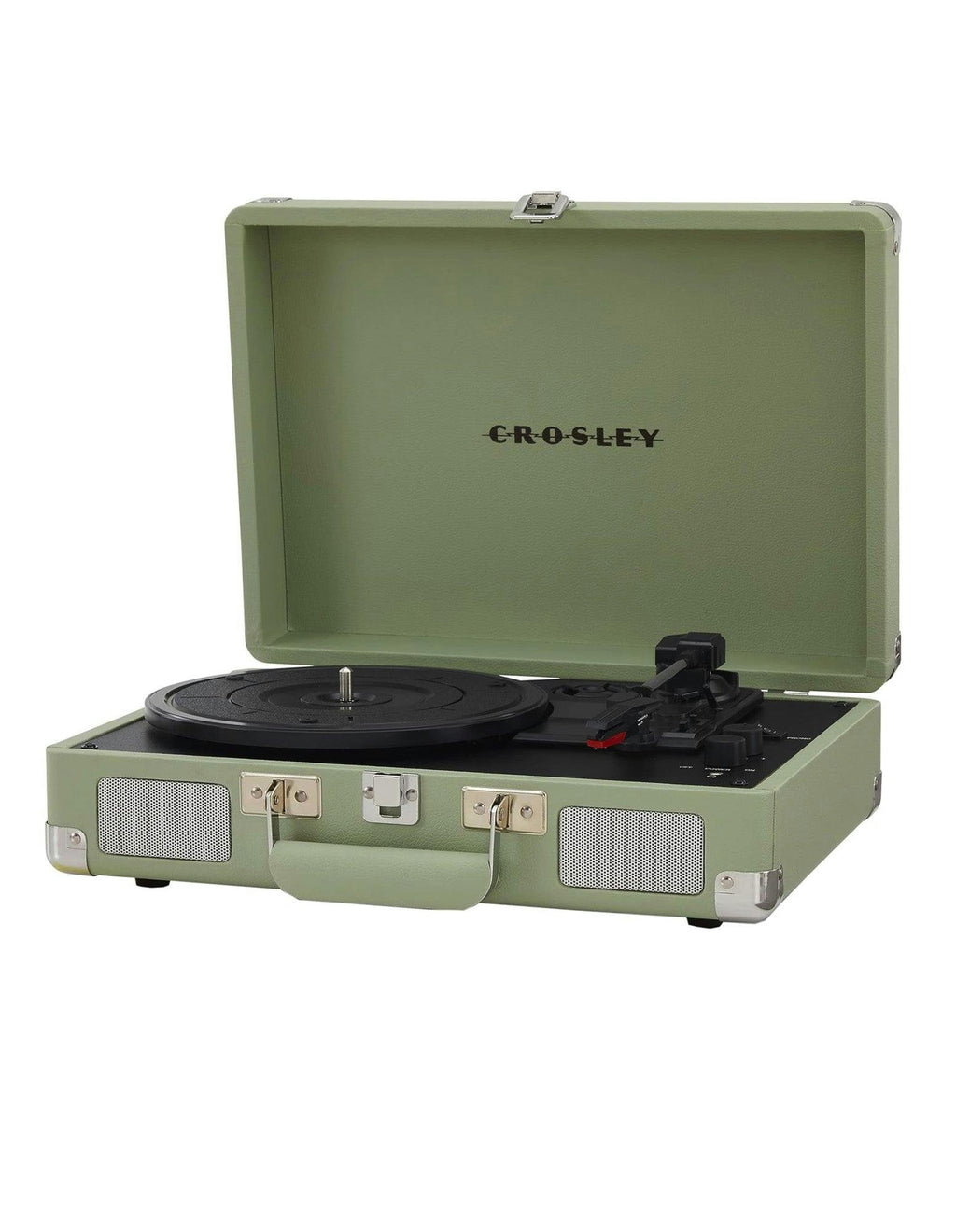 Crosley Cruiser Bluetooth Portable Turntable - Mint + Bundled Crosley Record Storage Display Stand