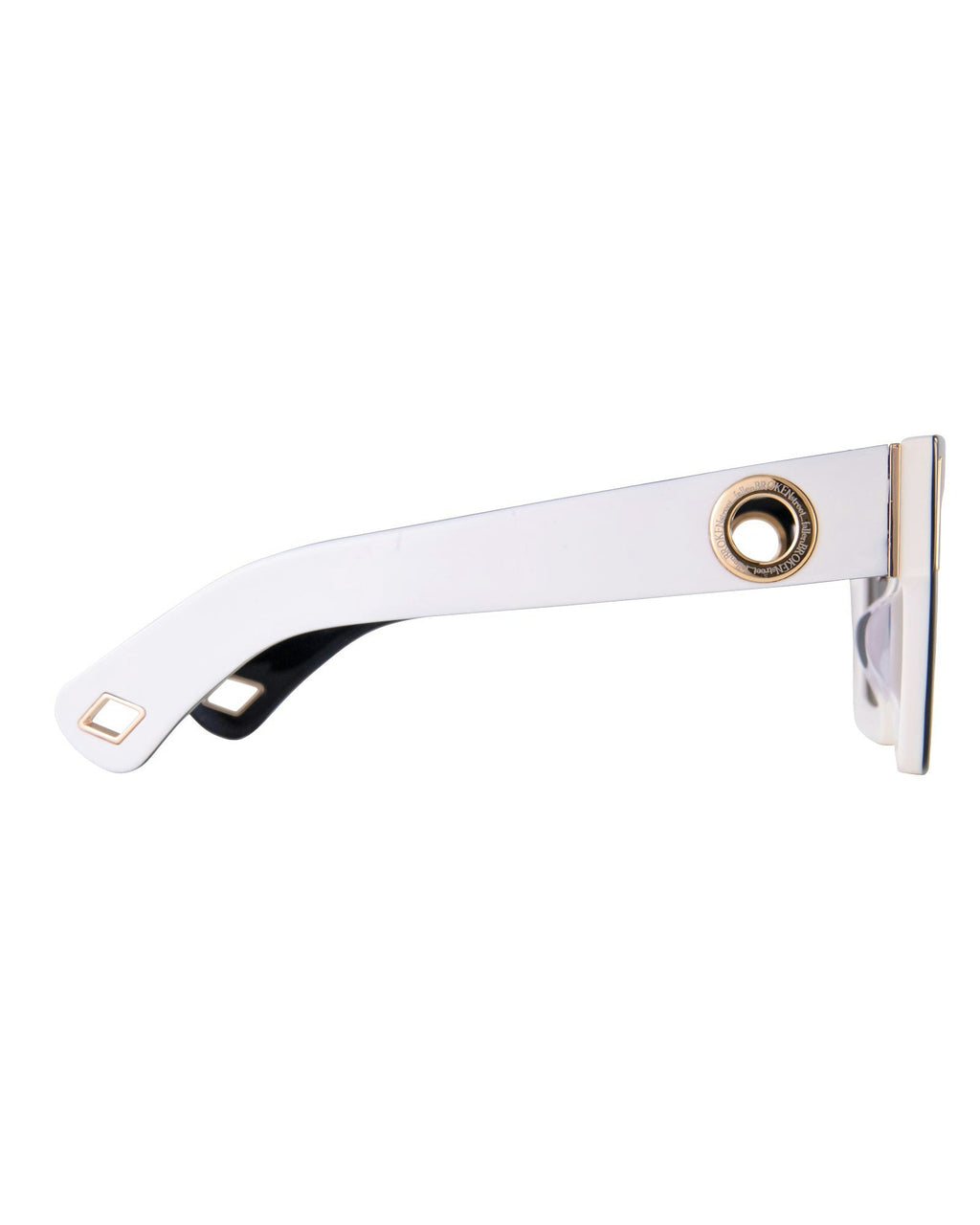 The Mischief - White/Black Sunglasses | Black Polarised Lenses