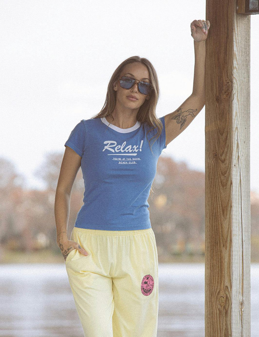 Relax Baby Tee - Blue
