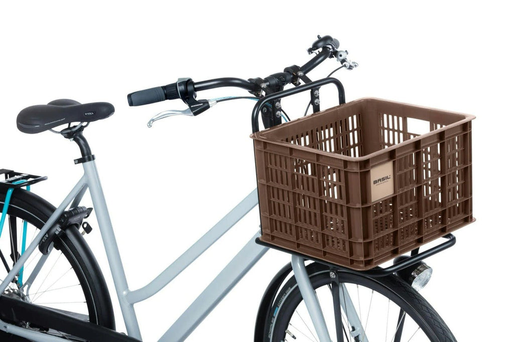 Bicycle Crate Medium 29.5L Chocolate Brown