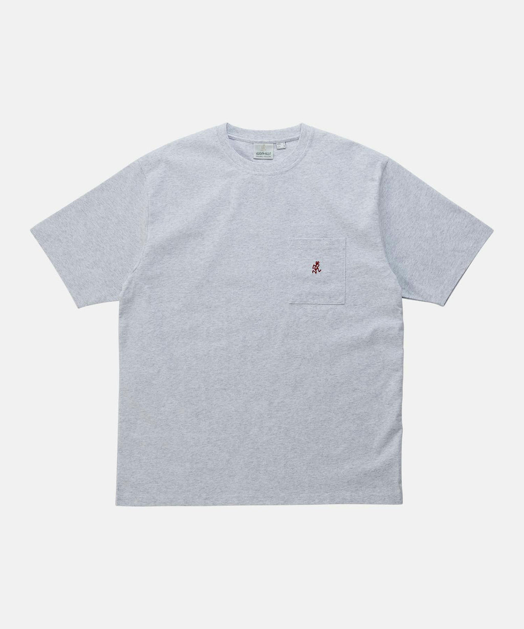 Gramicci One Point Pocket Tee in Heather Grey