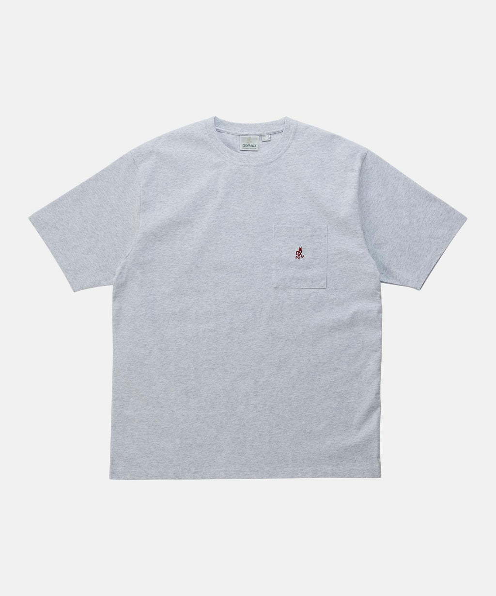 Gramicci One Point Pocket Tee in Heather Grey