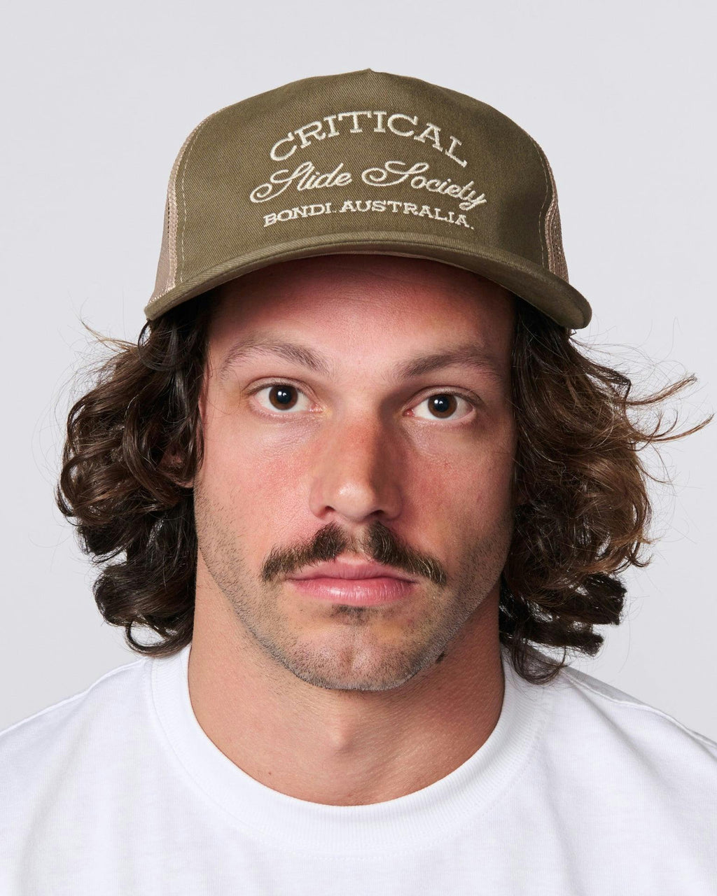 Cursive Trucker Cap - Fatigue