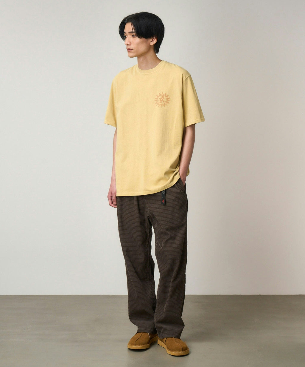 Gramicci Sun Tee in Mustard Pigment