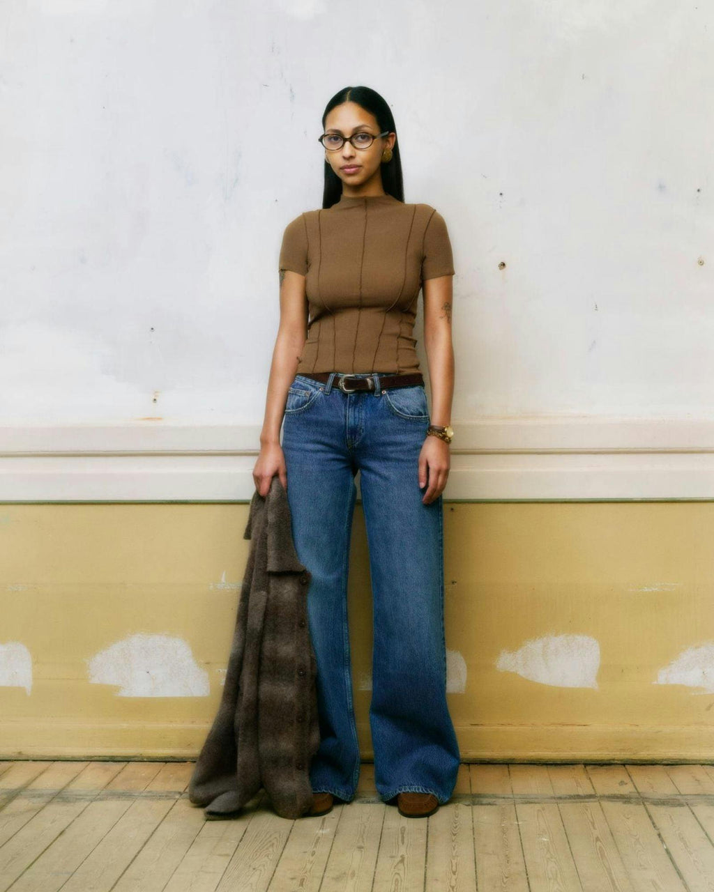 Rhue Low Wide Jeans TALL - Stream Mid Used