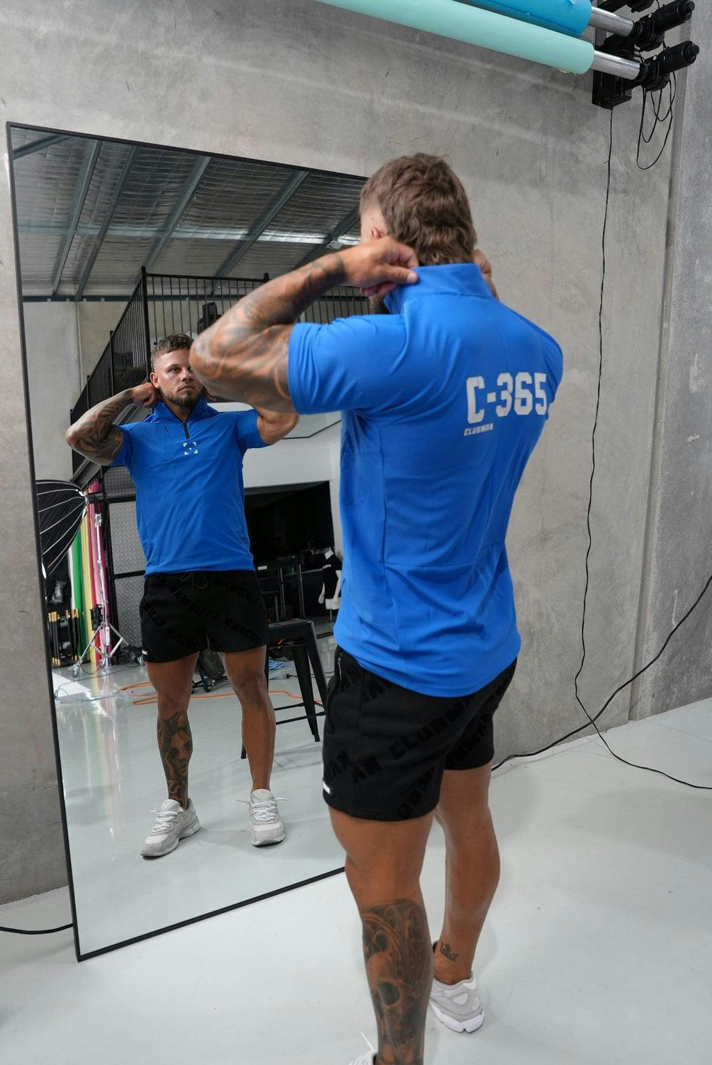 C-365 Strike Zip Tee (Model 825321) - Blue