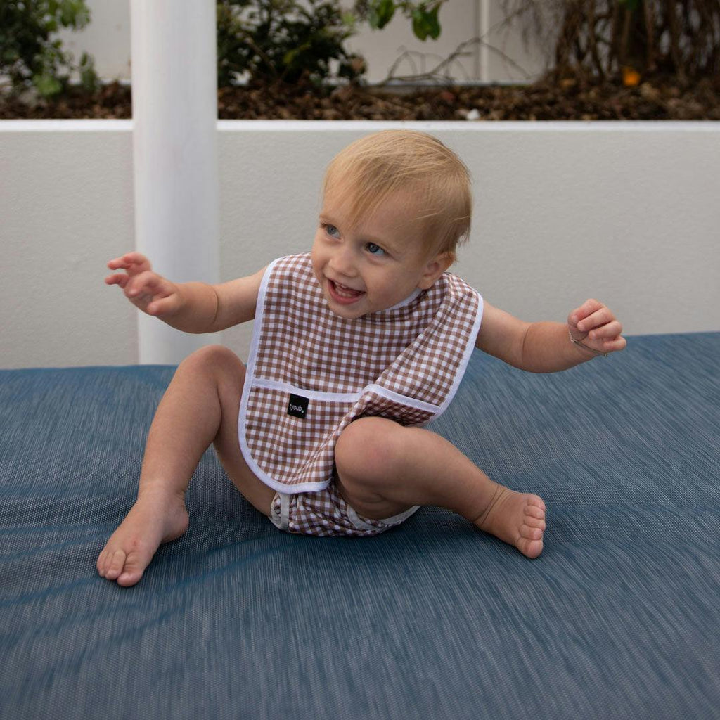 Baby Bib Tyoub Stay-dry - Fawn Check