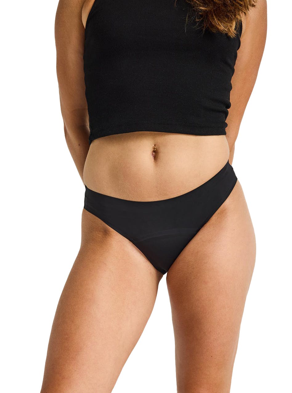 Seamfree Period Bikini Moderate Absorbency Black