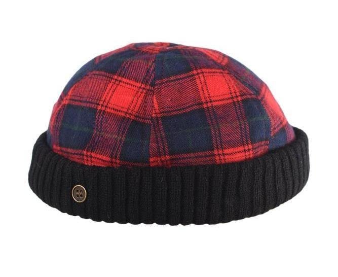 The New Yorker Cap – Red Tartan – Kids