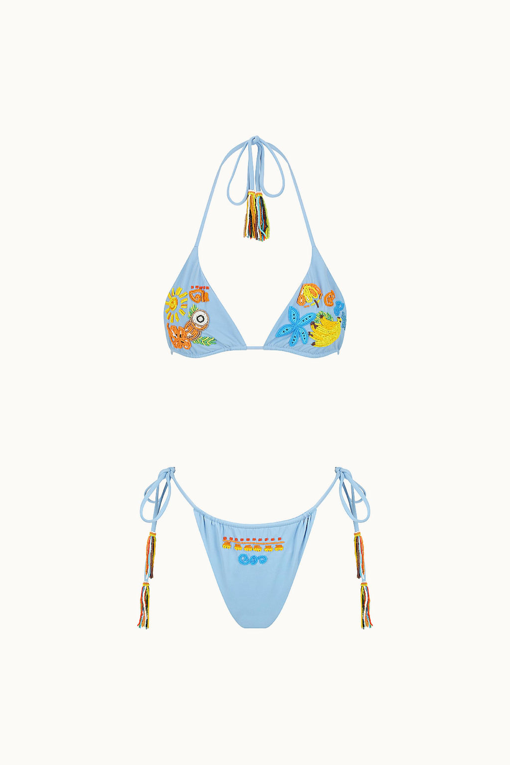 BEADED KINI TOP - JUNGLE