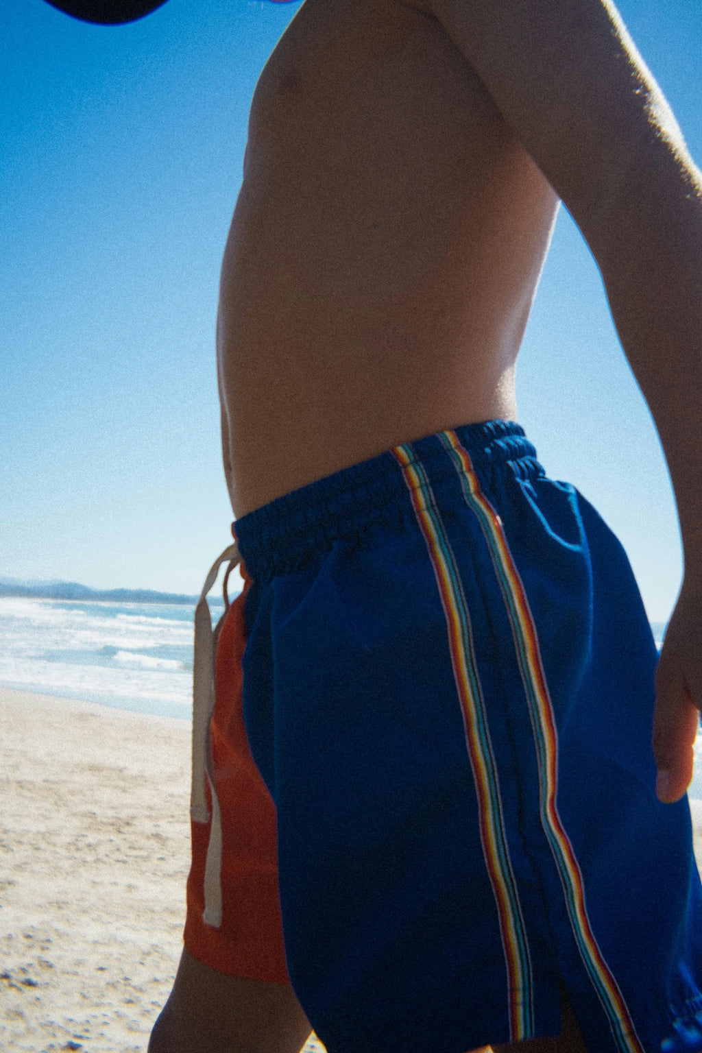 Kids Boardshorts Rainbow Blue & Orange