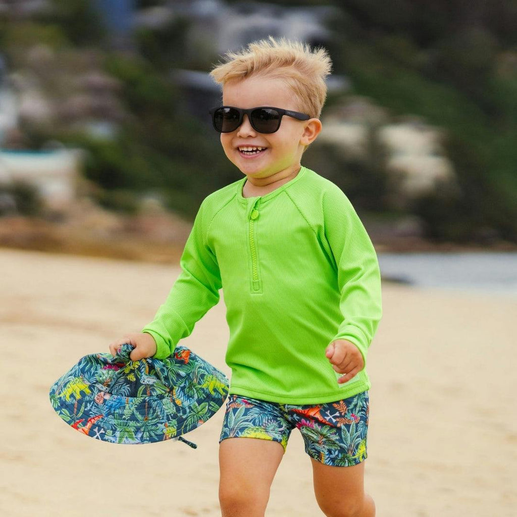 The Finn rashie - Lime (Rib)