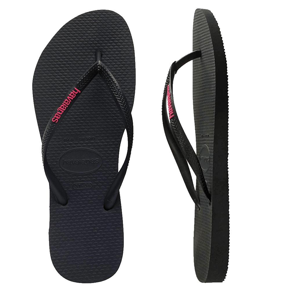 Slim Rubber Logo Thongs