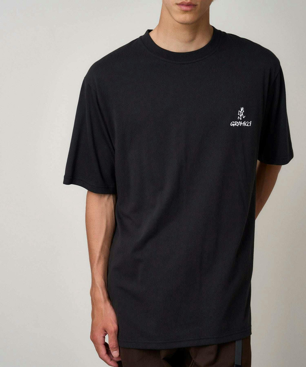 Gramicci One Point Logo Tee in Vintage Black