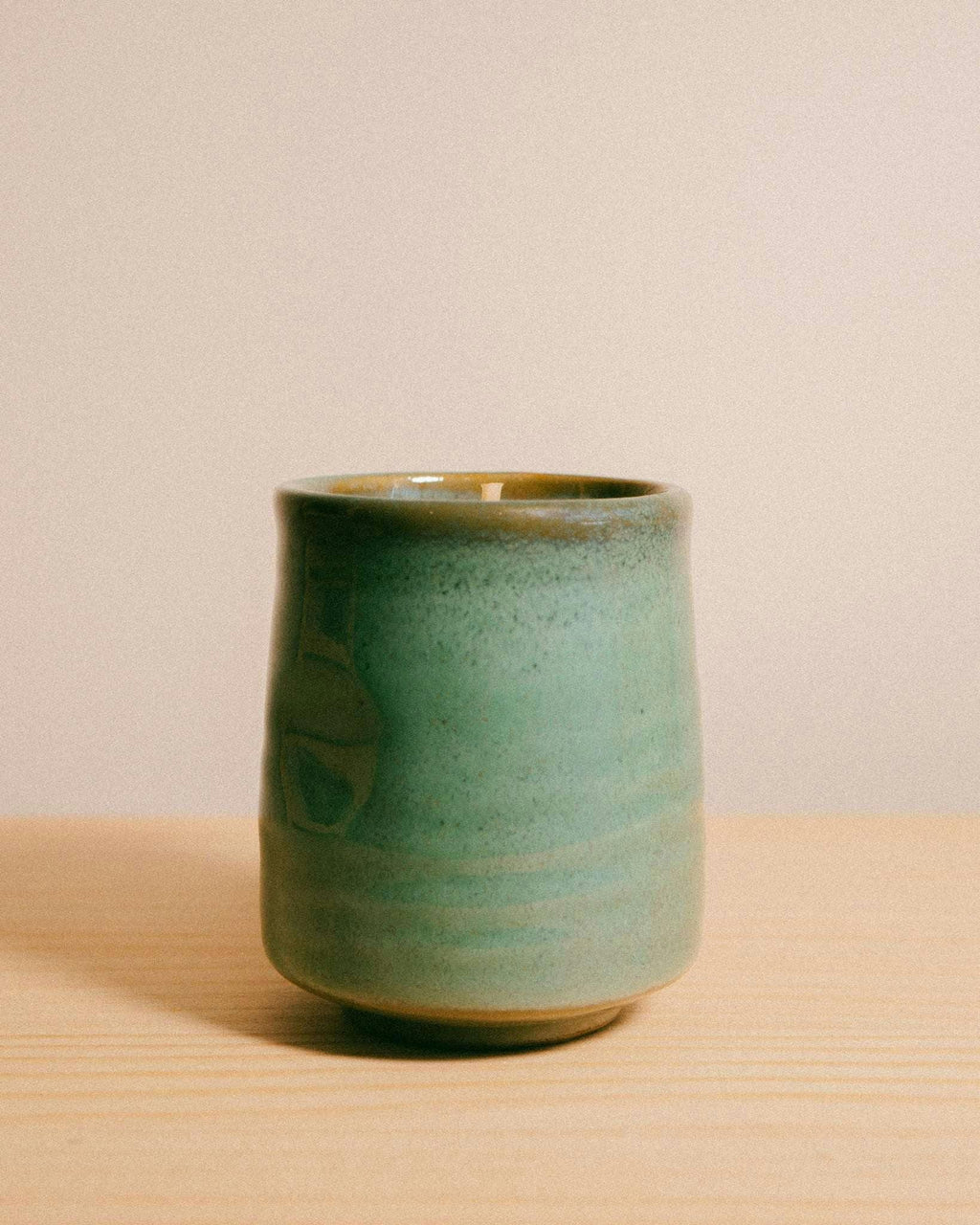 Provider Store Kadoma Japanese Ceramic Candle Green