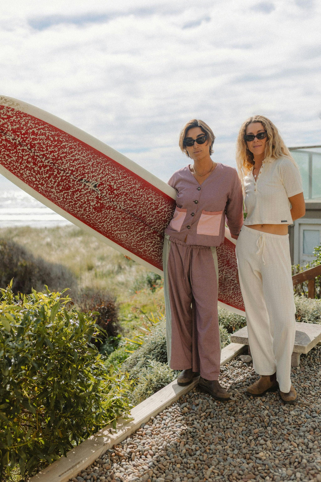 Beach PJ Pant In Cream Pointelle