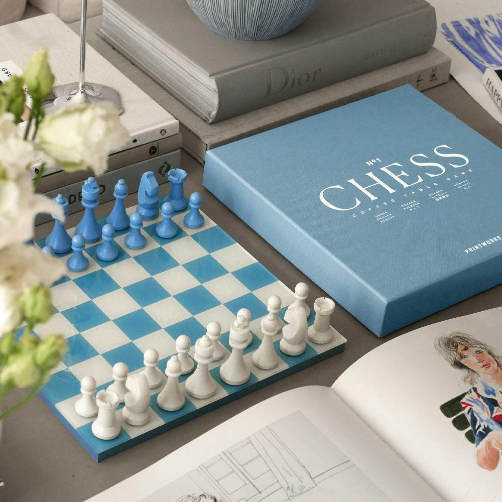 Printworks Classic Chess-Dusty Blue