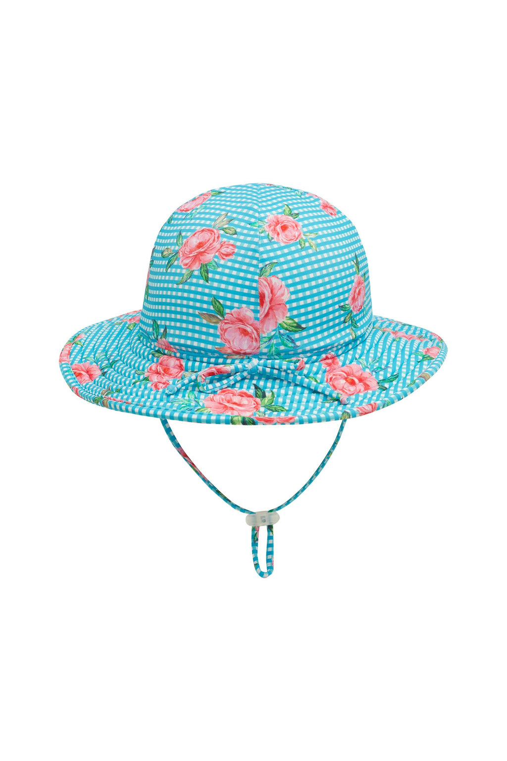 Long sleeve surf swimsuit with matching Beach Hat - Vacation Time print