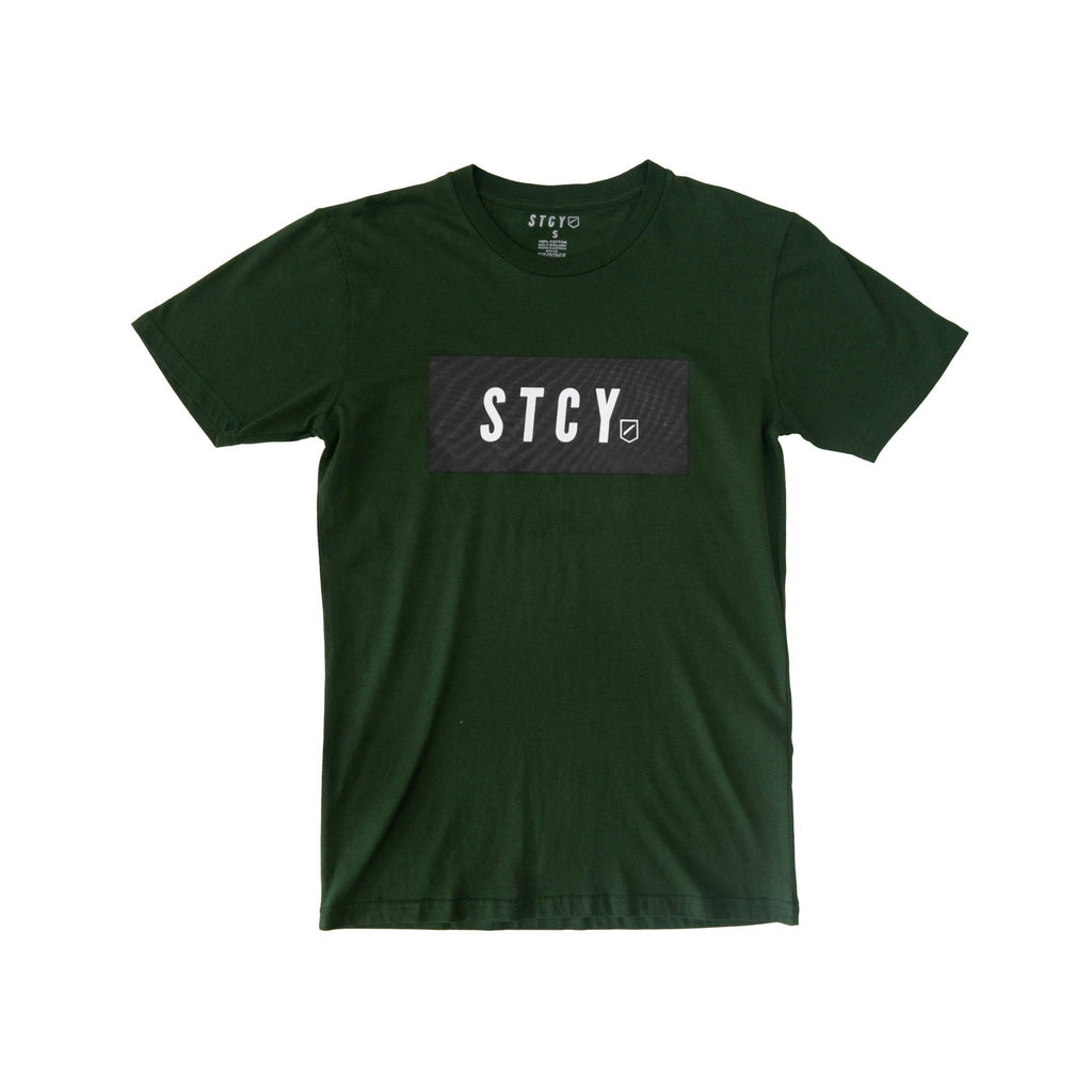 BLOCK TEE / FOREST GREEN
