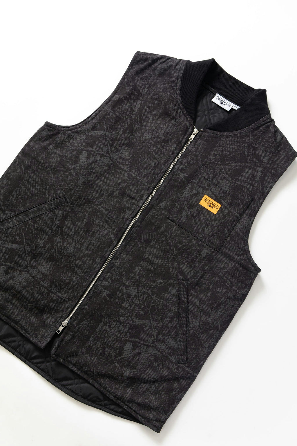 Service Works Camo Padded Work Vest in Mono