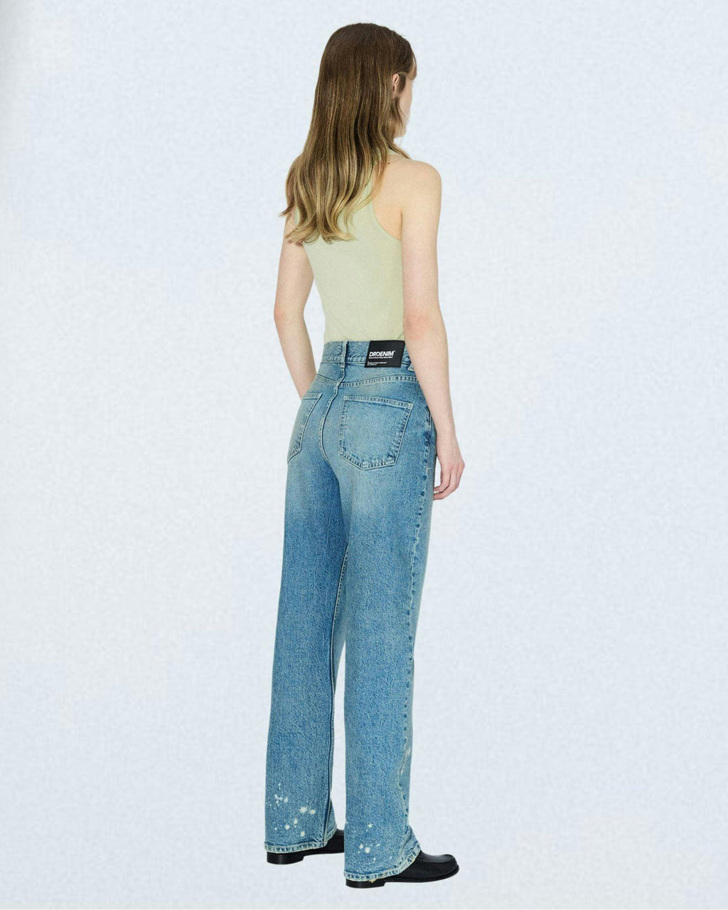 Echo High Straight Jeans - Bay Sky Dirty
