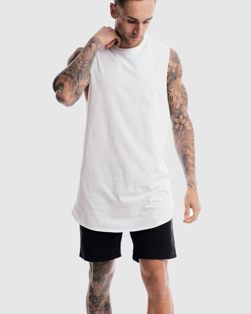 Absent Curved Hem Tank