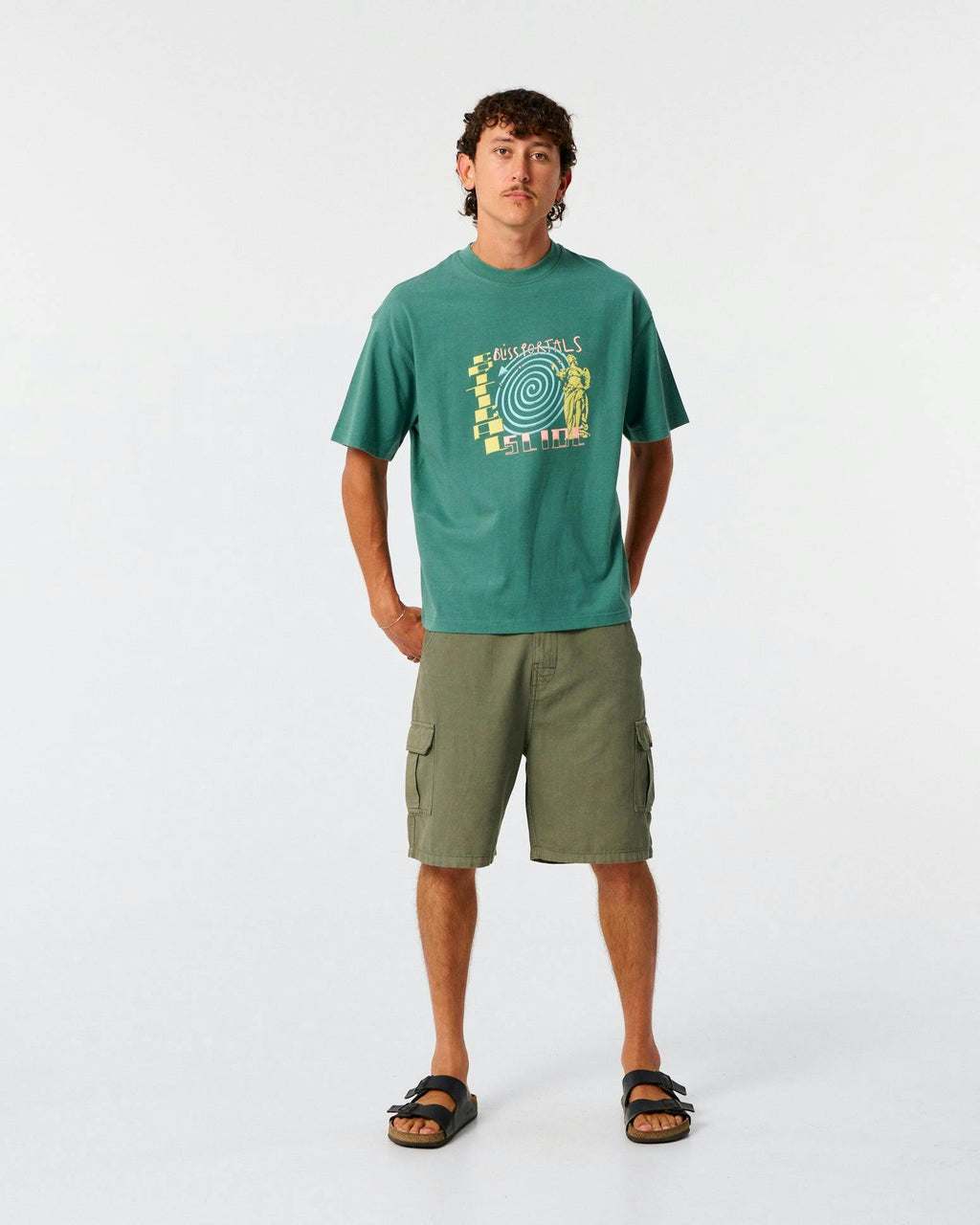 Bliss Portals Tee - Dusty Green