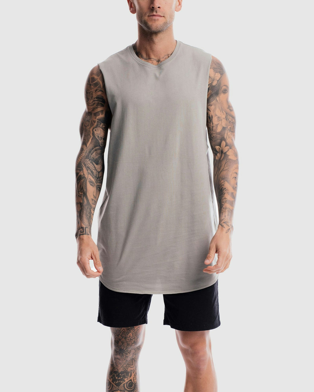 Absent Curved Hem Tank