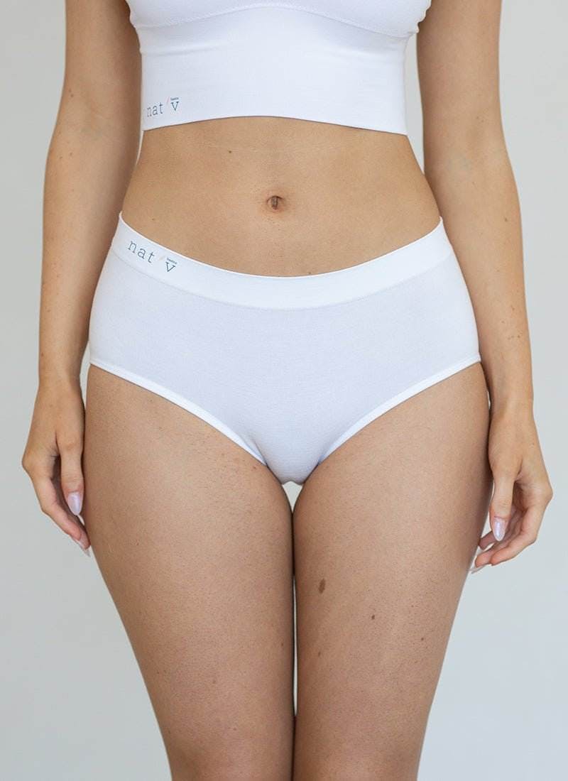Classic Modal Full Brief Underwear 4 Pack - White