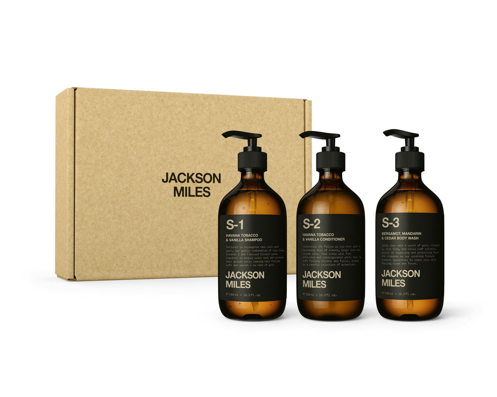 The Essentials Kit - Men's Grooming Kit 3 x 500ml