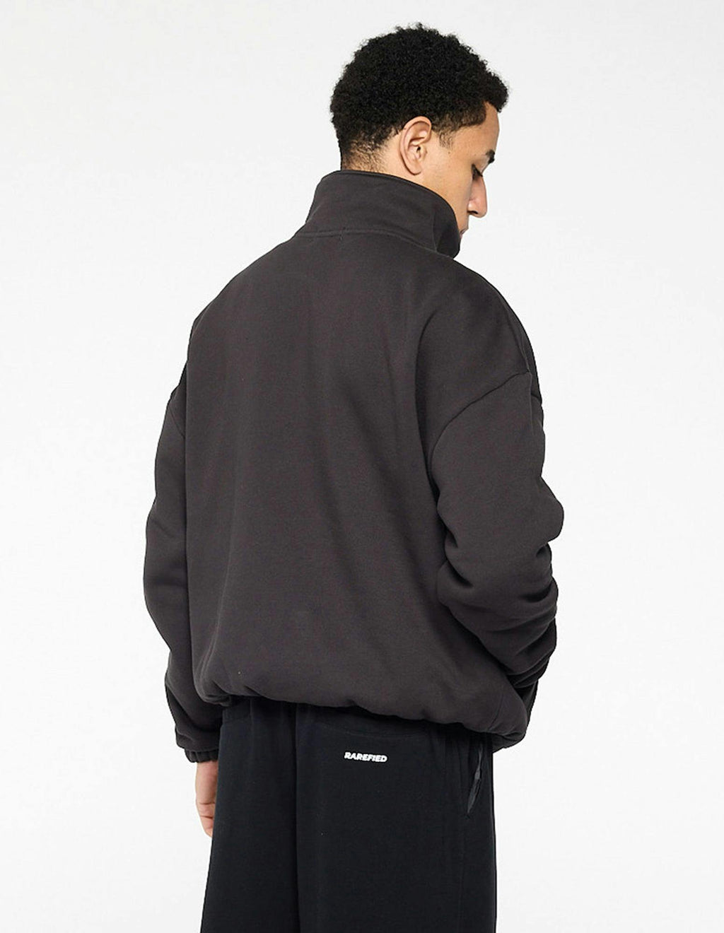 Quarter Zip Jumper - Charcoal
