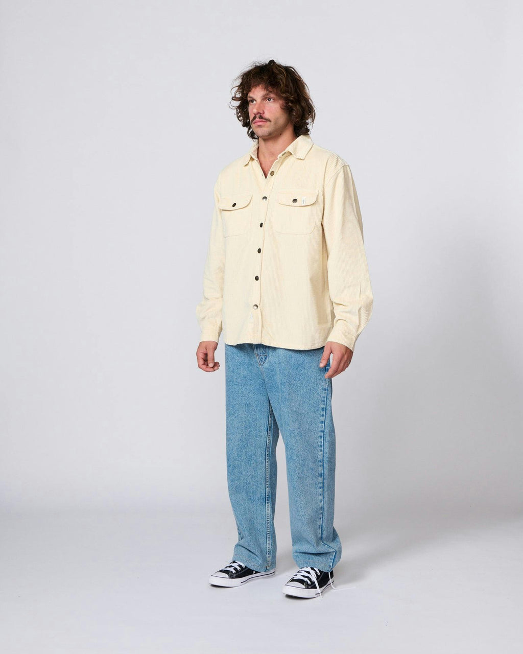 Surface Cord Overshirt - Bone