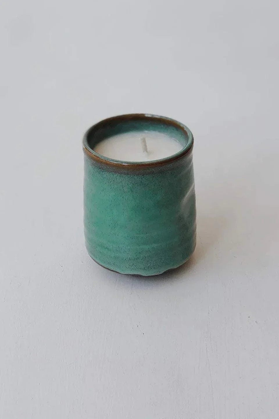 Provider Store Kadoma Japanese Ceramic Candle Green