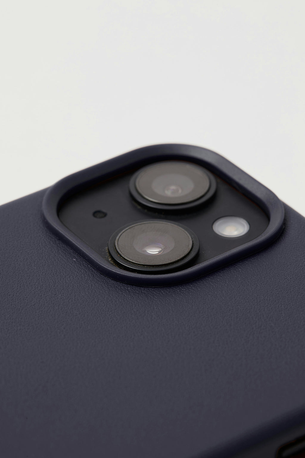 Vegan Leather iPhone 14 Case | Midnight