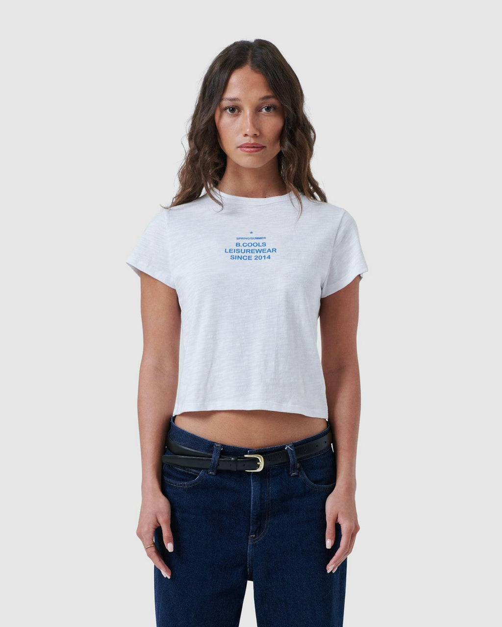 palazzo baby t-shirt white