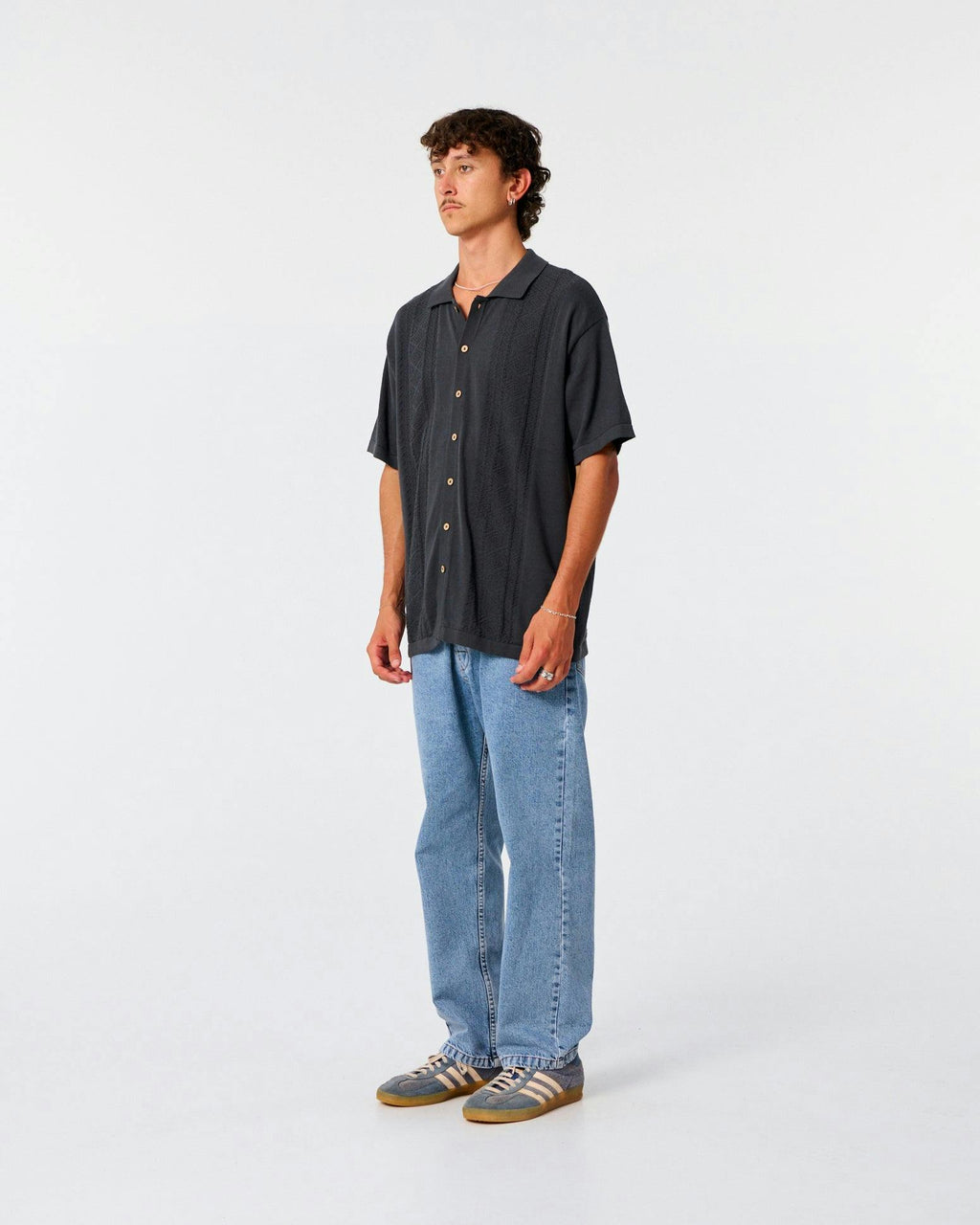 Trader Knit Shirt - Vintage Black