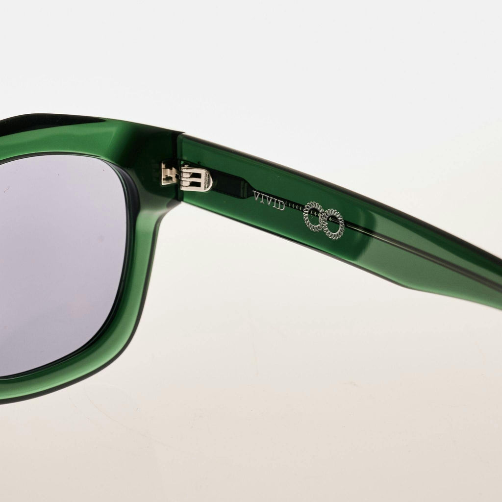 VIVID Bio-Acetate Translucent Moss Green | Grey Bio Lens