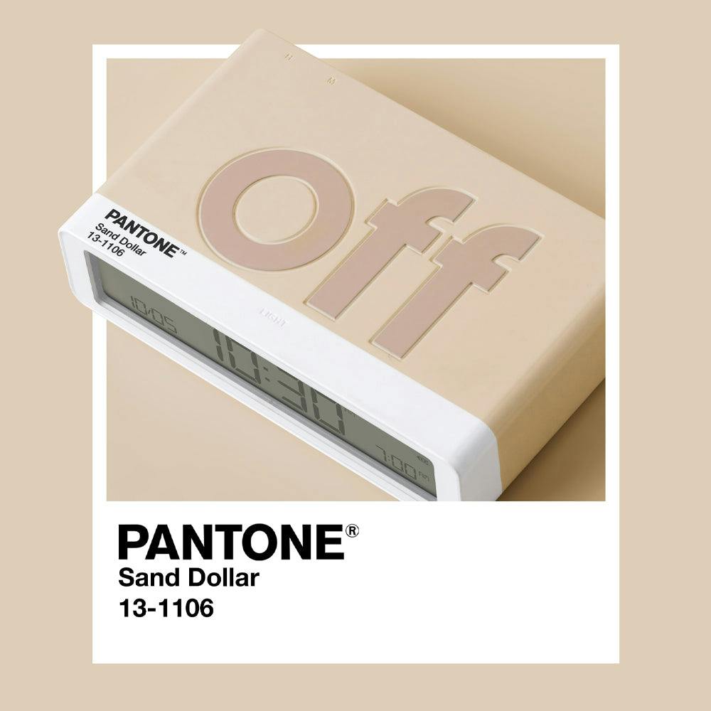 Lexon Flip Classic Reversible Alarm Clock PANTONE - Sand