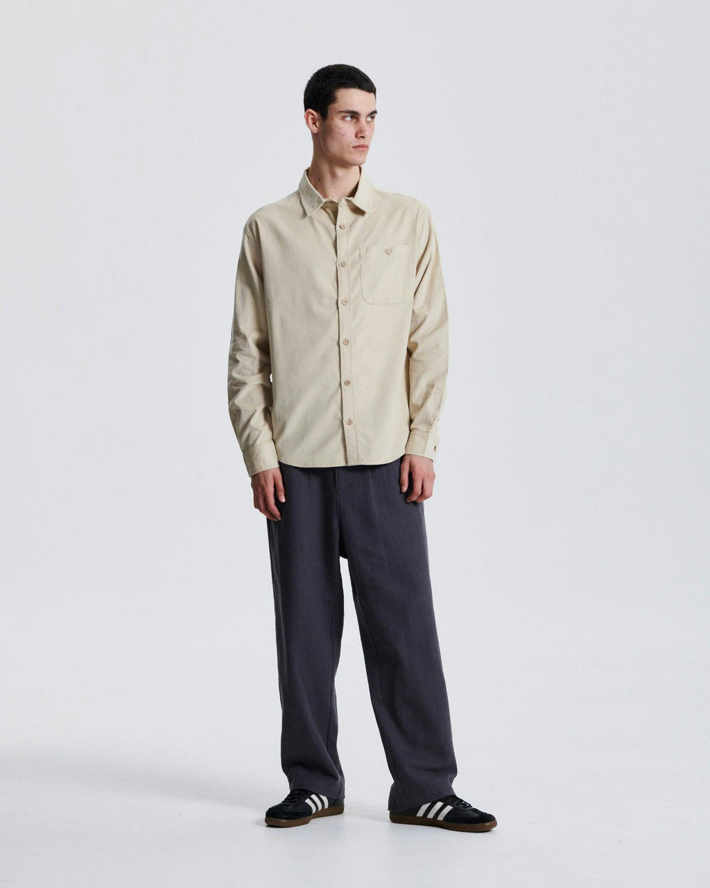 Quantum Corduroy Shirt  - Ecru