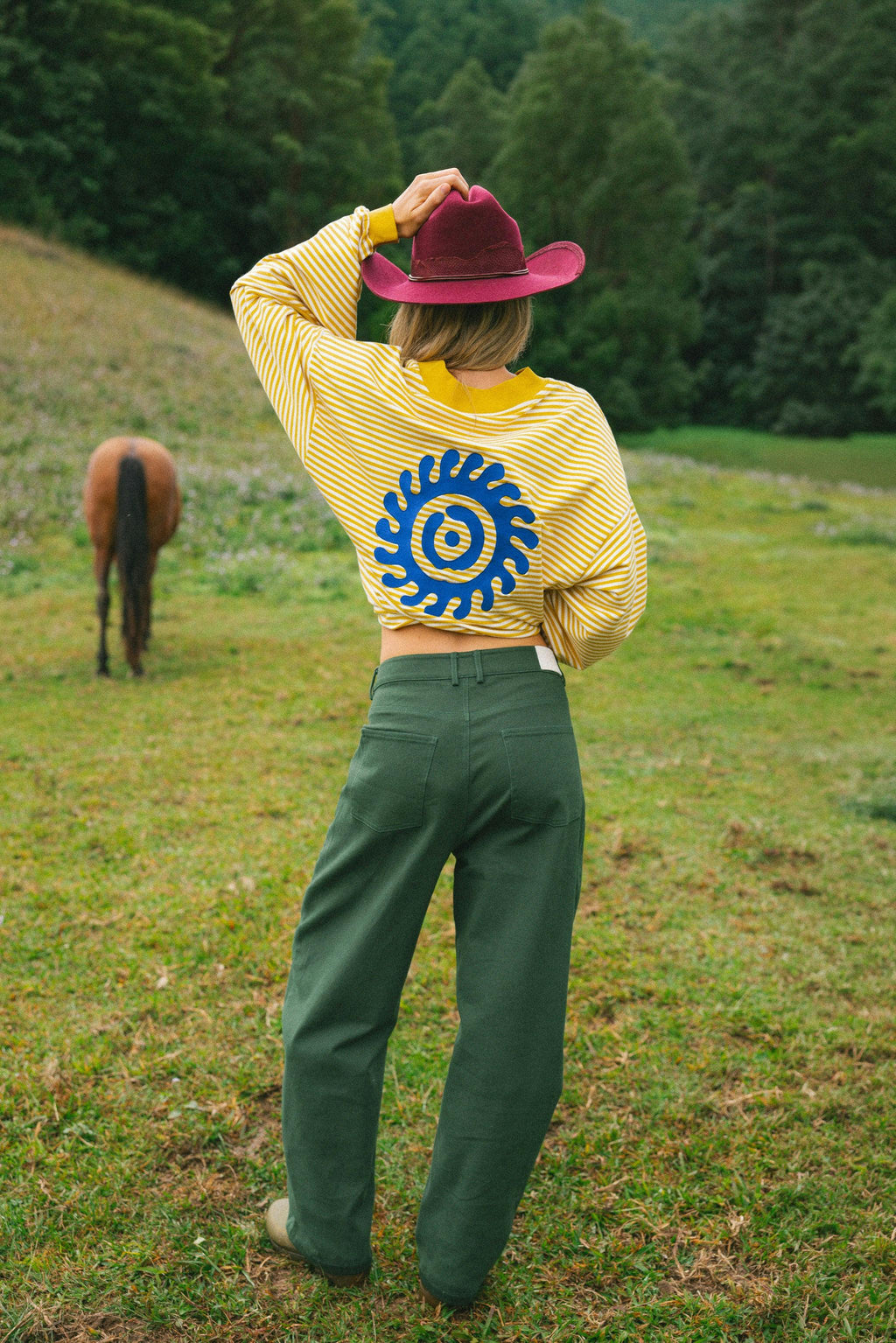 Lounge Barrel Jeans - Forest