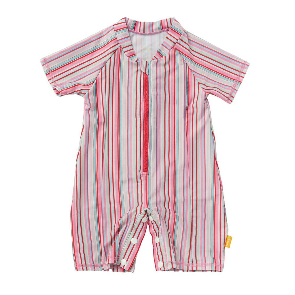 Tyoub Kids Short Sleeve Explorer Sunsuit Gelato Stripe