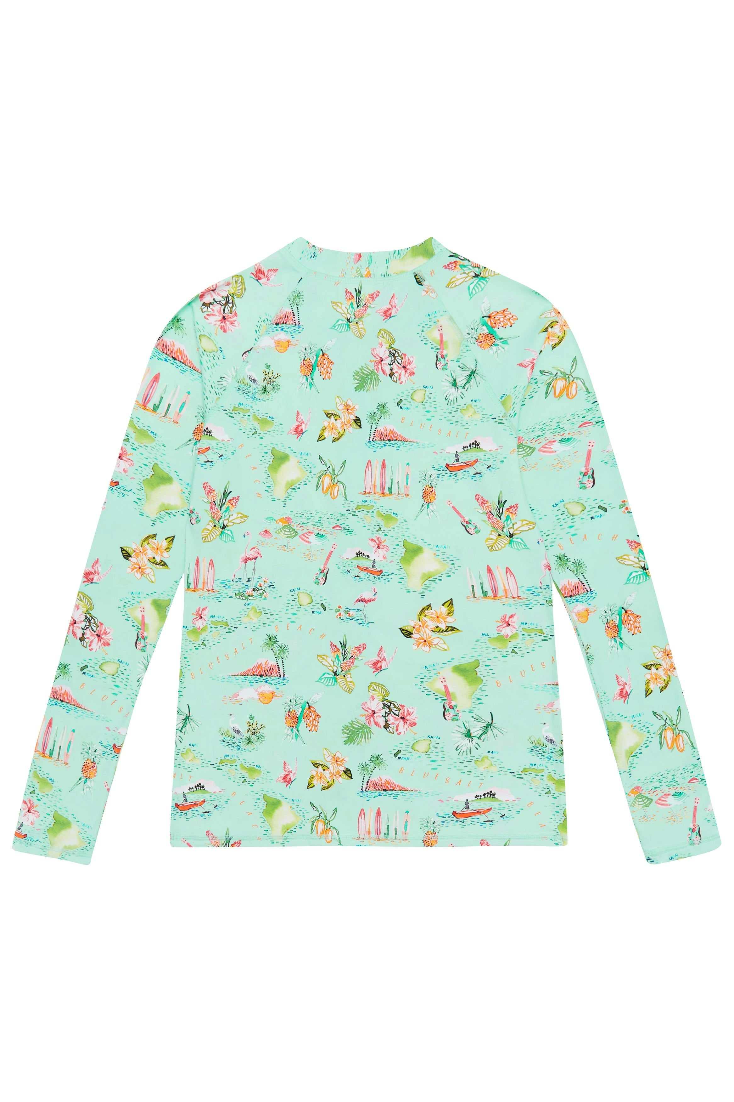 Island Life Frill Bikini and Rash Top Set