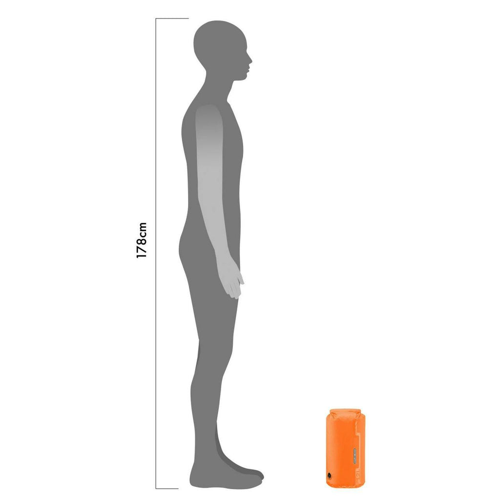Ultra Lightweight Compression Dry Bag with Valve 12L Orange