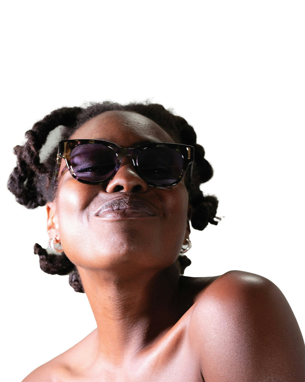 THE NYX - Moondust Sunglasses | Polarised Purple Lenses