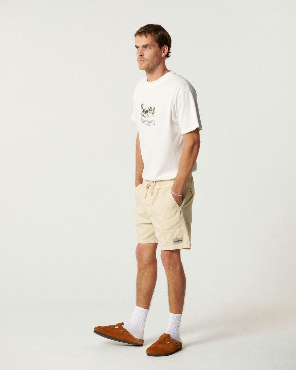 All Day Canvas Short - Ecru